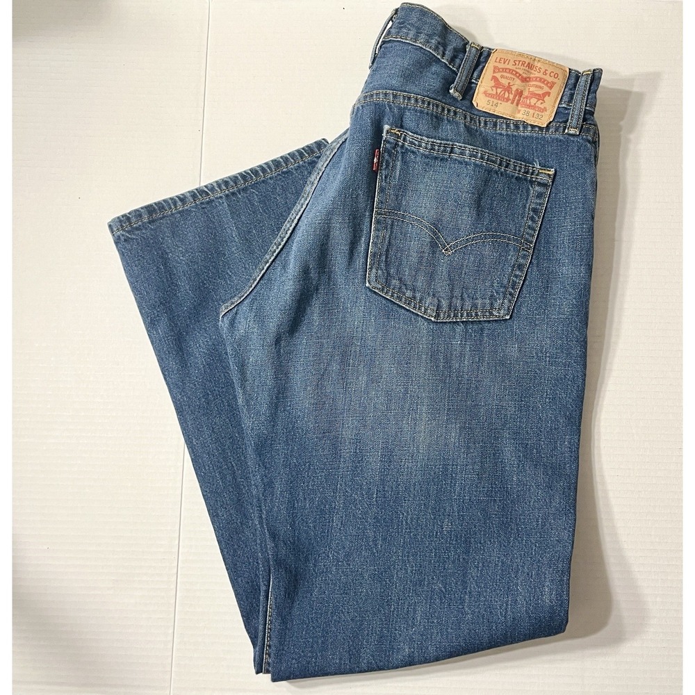 Levi's 514 Jeans Men's 38x32 Straight Fit Bloke Core‎ Classic Western Heritage